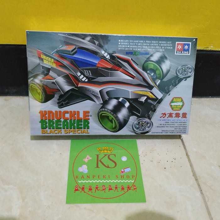 Pilihan- Rep. Tamiya Mini4Wd Merk Daxing Knuckle Breaker Black Special