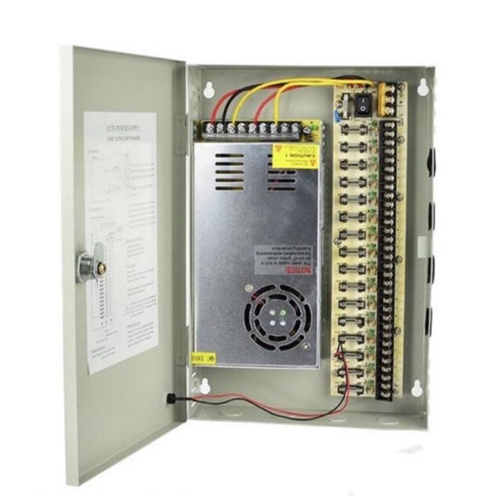 Terlaris Psu Power Supply Cctv Box 12V 20A - Psu Box Cctv Terlariss 