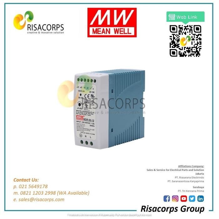 New Meanwell Switching Power Supply Mdr-60-12 Terlariss 