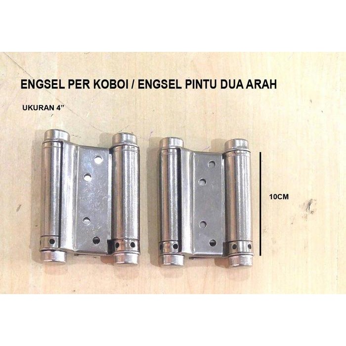 Engsel Koboi Stainless Steel 4" / Engsel Pintu Bolak Balik