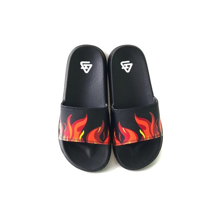 Piero Kidswear - Sandal Selop Anak Motif Api Terbaru 2024 Usia 5 - 13 Tahun