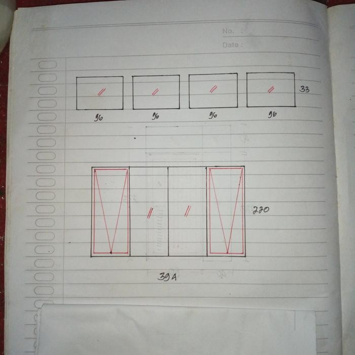 kusen kaca mati, jendela dan pintu