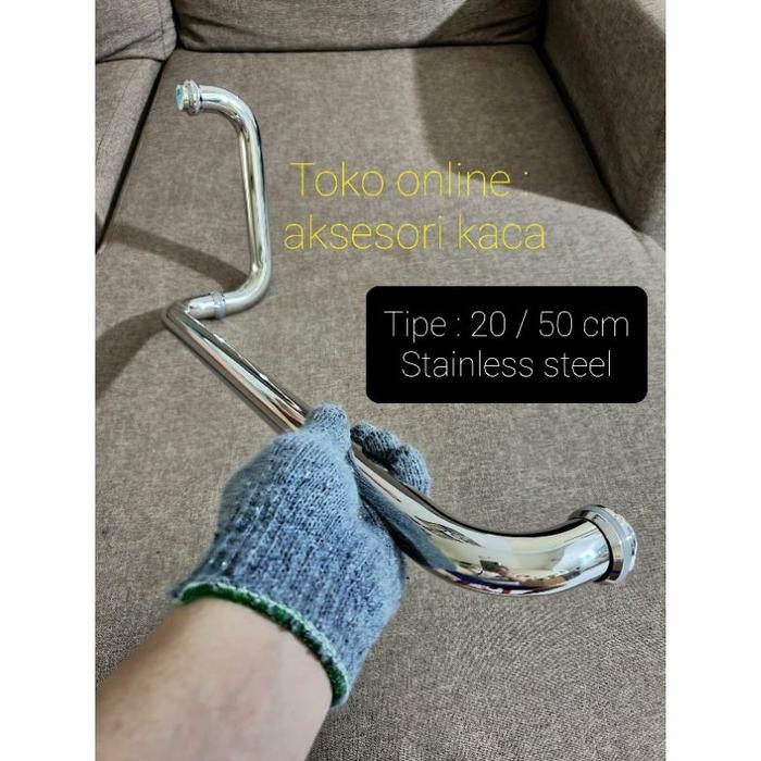 Handle shower pegangan pintu kaca kamar mandi 20/50 cm