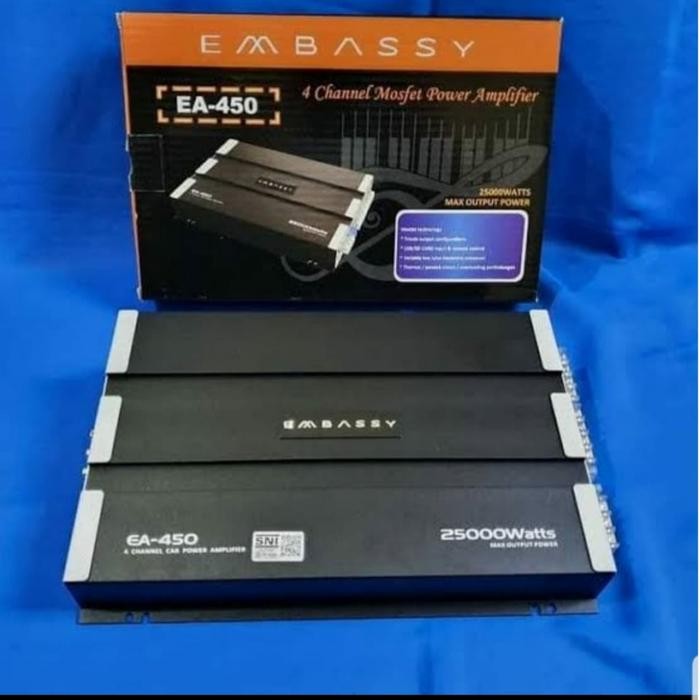 Ready power 4 channel embassy ea-450 25000 watt