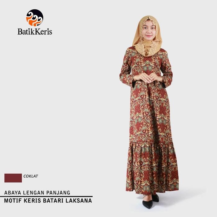 Batik Keris Abaya Lengan Panjang Keris Batari Laksana