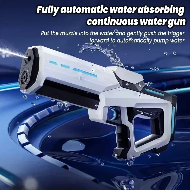 Summer Electric Water Gun Powerful Spray Induction Water-absorbing Children/adult Water Gun Toy Outd