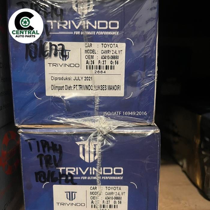 Cv joint luar camry 2400cc manual