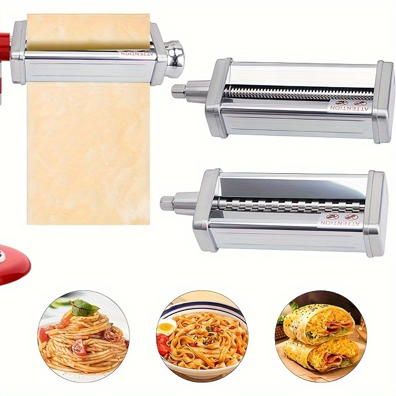 Stainless steel Pasta Maker Attachments for all KitchenAid Stand Mixer, Pasta Sheet Roller,
