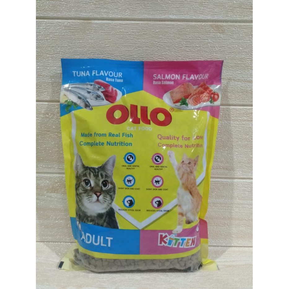 ZA314 Makanan Kucing Dewasa Cat Food OLLO Complete Nutrition Adult Tuna 1kg DISKON