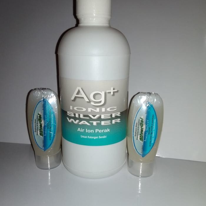 Ionic Silver Gel & Ionic Silver Water (Ag+) Alami - Paket COMBO 2 GEL