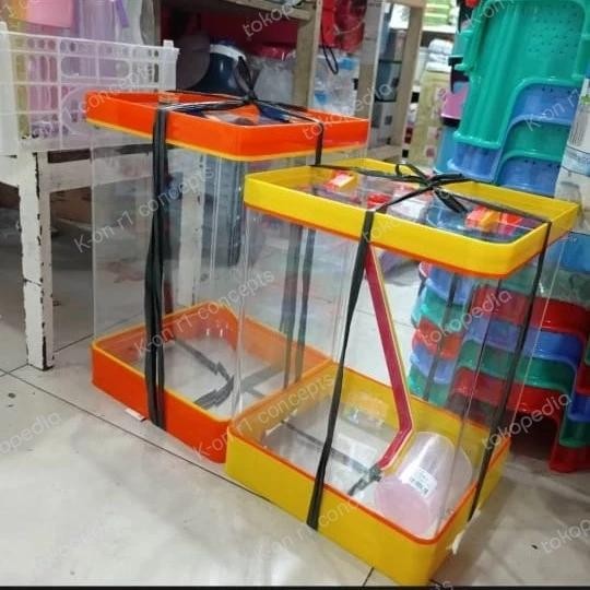 Ready Aquarium Es Buah Bahan Akrilik / Tempat Es Buah 20 Liter