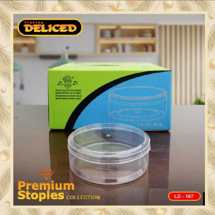 Toples Plastik Mika Kue Kering Merk Delice 1/4 kg (250gr)