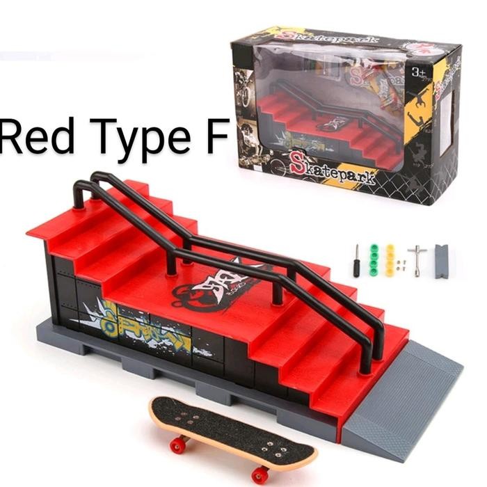 Mainan Jari Arena Skateboard Skatepark Ramp Park Fingerboard