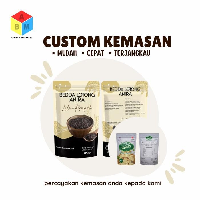 Cetak Kemasan Plastik Standing Pouch Custom Zipper Wadah Snack Berkualitas