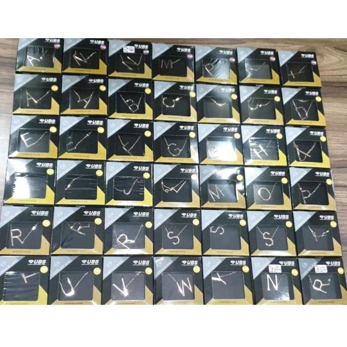 Kalung Emas Carendelano inisial huruf 700 16K best seller