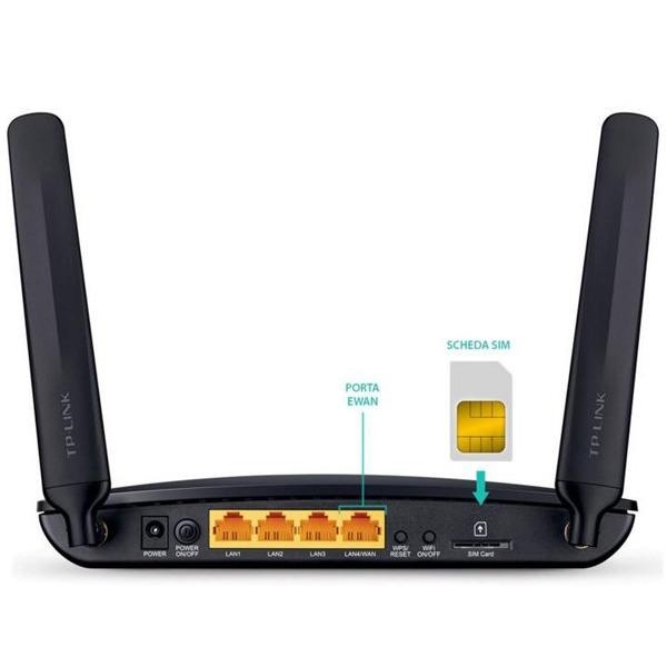 TP-Link TL-MR6400 Modem Router 4G LTE 300Mbps Wi-Fi N dengan 2 Antena Internal & 2 Eksternal Plug