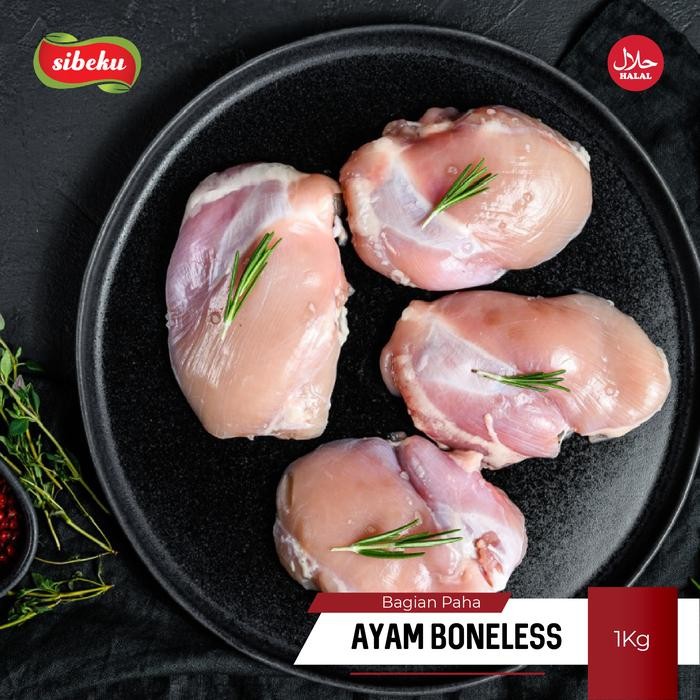 Instanbisa- Ayam Paha Tanpa Tulang Halal 1 Kg Frozen Food - Sibeku