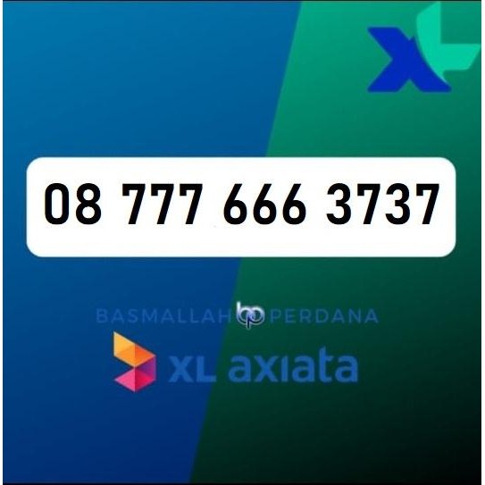 Nomor Cantik XB 777 666 3737 Perdana XL 4G 5G YOP925