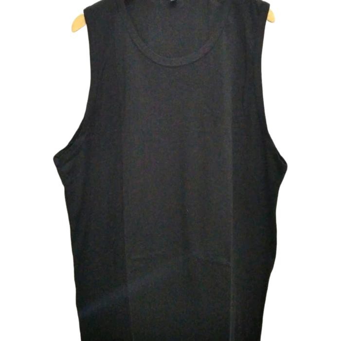 Singlet Pria Kaos Singlet Lekbong Polos 5Xl 6Xl Jumbo Oversize Big Size Lengan Buntung Katun Pria