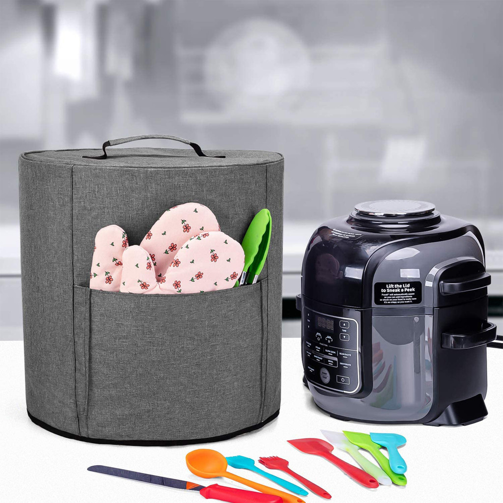 Pressure Cooker Cover Compatible with 6.5 Quart and 8 Quart NinjaFoodi, Dust Cover with Top Handle f