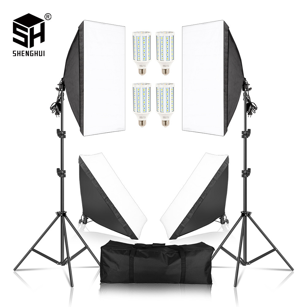 Photography Studio Softbox Lighting Kit Arm for Video & YouTube Continuous Lighting Professional Lig