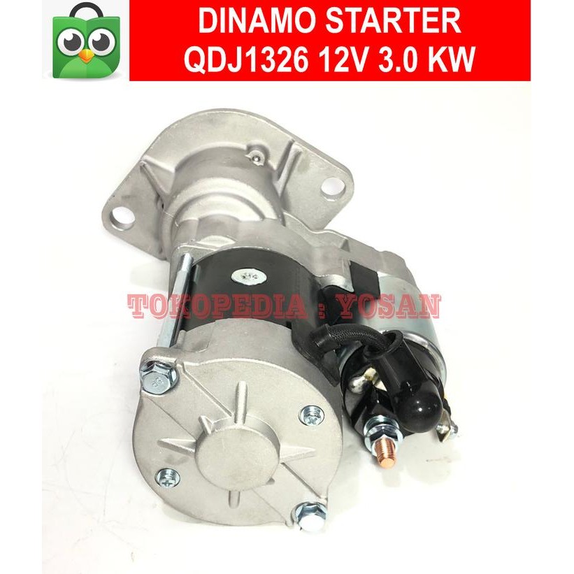 Bagus Dinamo Starter Isuzu 4Jb1T 4Jb1 Qdj1326 12V 3.0 Kw Terlariss 