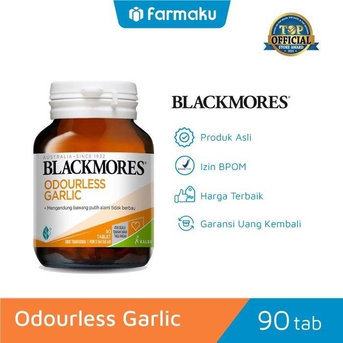 eoug- Blackmores Odourless Garlic 90 Tablet - Suplemen Tekanan Darah Tinggi