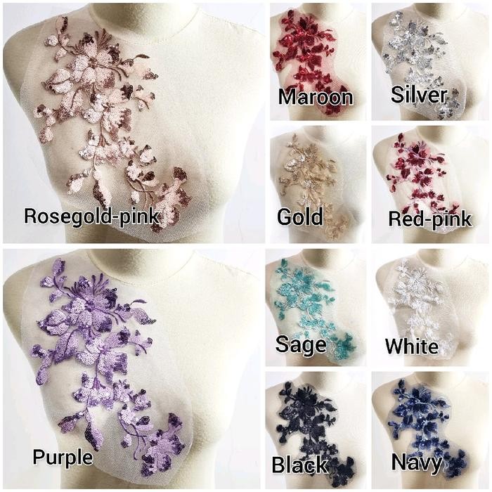 PROMO lace bordir full payet, wedding lace, renda