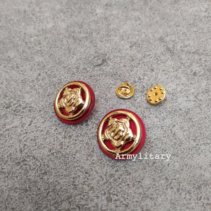 TERMURAH PIN KERAH BAJU SATPAM EMAS AKRILIC READY STOCK