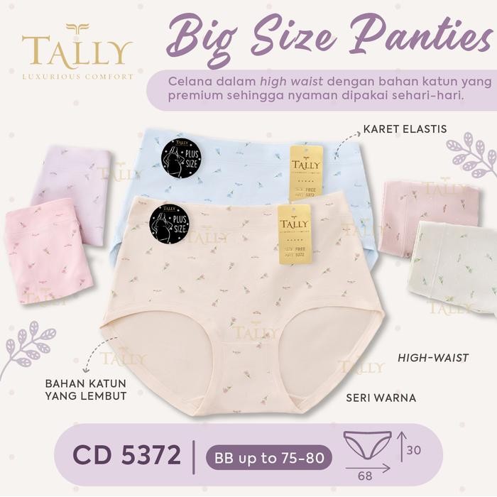CD TALLY Katun Premium XXL BB 70-85kg Pakaian Dalam CD Seamless Panties Daleman Kolor Kancut Cangcut