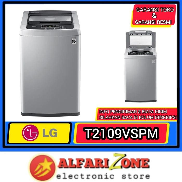 LG T2109VSPM Mesin cuci LG 1 Tabung 9kg Top loading 9 kg T2109