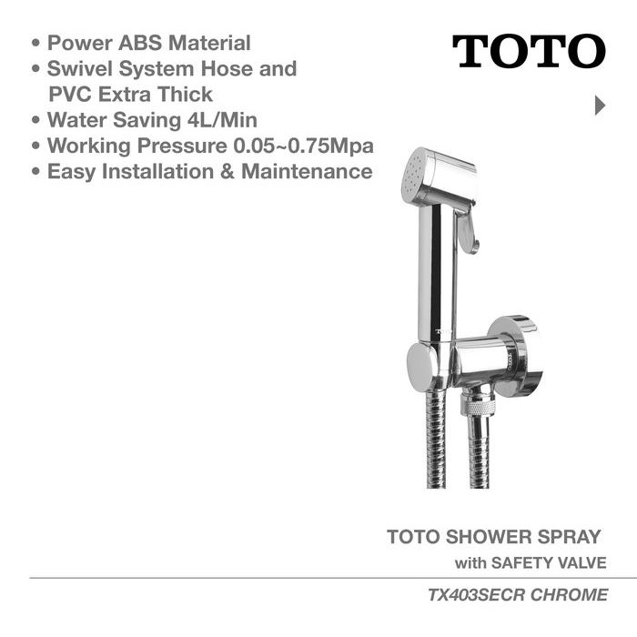 BisAiNstan- Toto Shower Spray Tx403Secr Jet Washer - Jet Shower- Shower Kloset