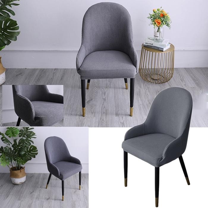 Cover Kursi Elastis Sarung Kursi MakanKain utup Kursi Sarung