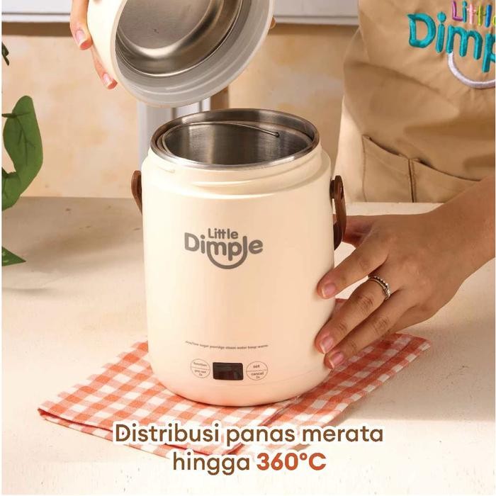 Khusus Grab Little Dimple Mini Portable Cooker - Alat Masak Mpasi - Rice Cooker