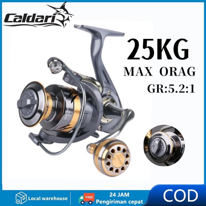 CALDARI 2024NEW Reel Pancing Berputar Reel Logam Spul Jigging Master Reel Fishing Casting Reel Murah