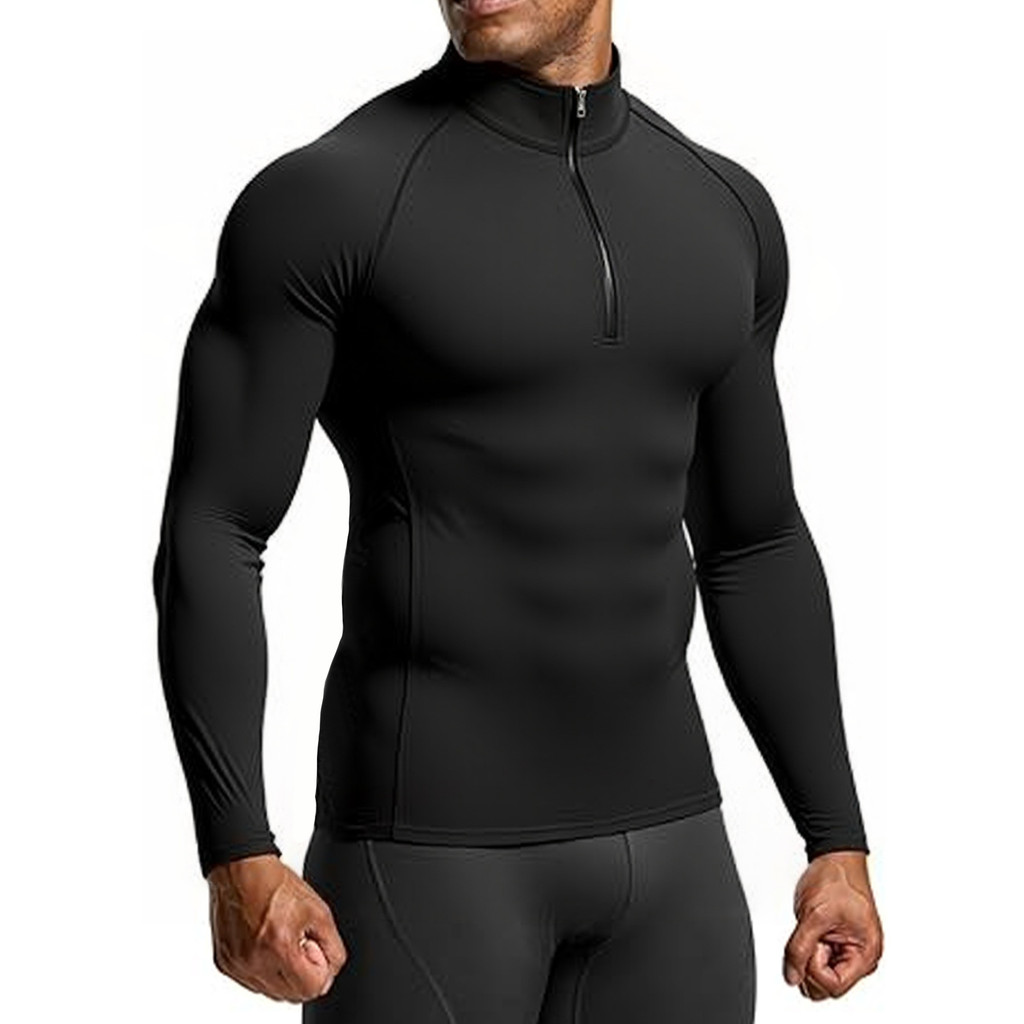 Men Bodybuilding Sport T-Shirt Quick Dry Running Shirt Long Sleeve Compression Top Gym T Shirt Men