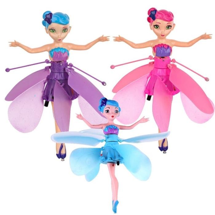 Boneka Terbang Sensor Doll Peri Mainan Anak Flying Barbie