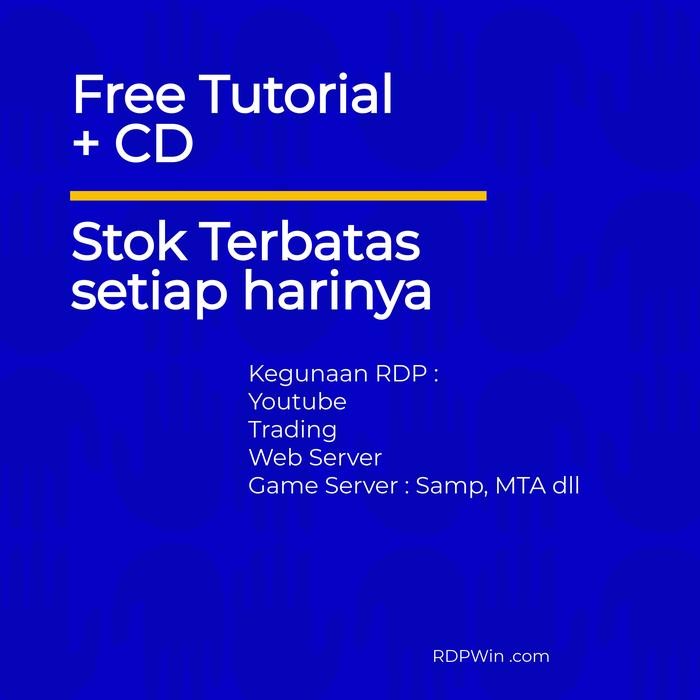 Rdp / Vps Cpu 2 Core 4 Gb Ram Forex, Youtube, Bot Dll Terlaris