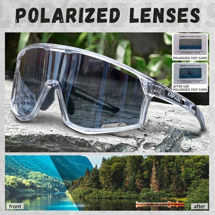 Rockbros Fightware - Polarized Lensa Set Kacamata Bersepeda Untuk Pria Wanita Kacamata Olahraga Luar