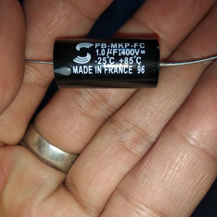 Capacitor 1UF 400V Surenbig Kapasitor MKP Solund Solen 400V 1UF France