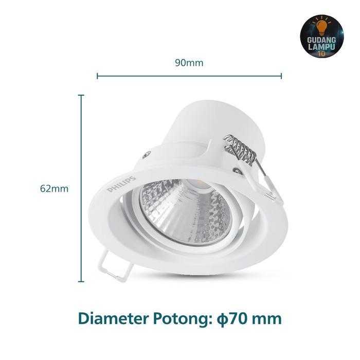 NEW Downlight LED Philips Pomeron 7w (59776)