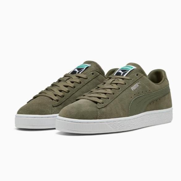 Sepatu Kasual Unisex Puma Suede Classic Warna Loden Green-Puma White - 399781 32 Pasti Promo