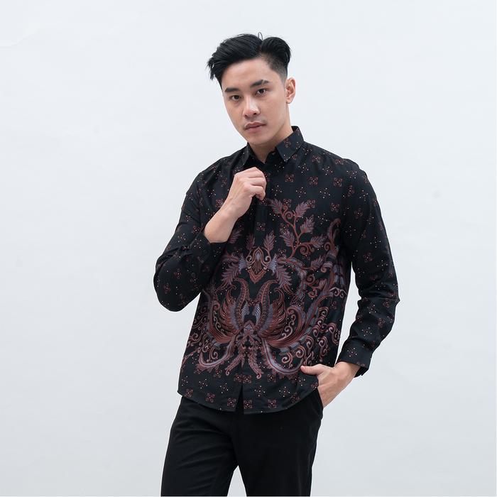 My Aksa Batik Kemeja Panjang Pria Furing Edrick Emma