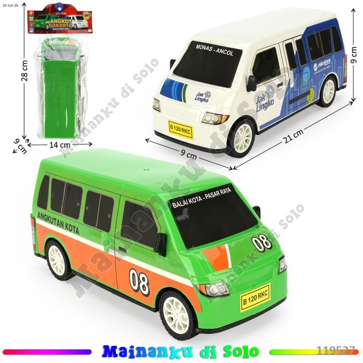 [Mainanku] Mainan Mobil Angkot F/C Angkot Jakarta 1pcs RANDOM WARNA