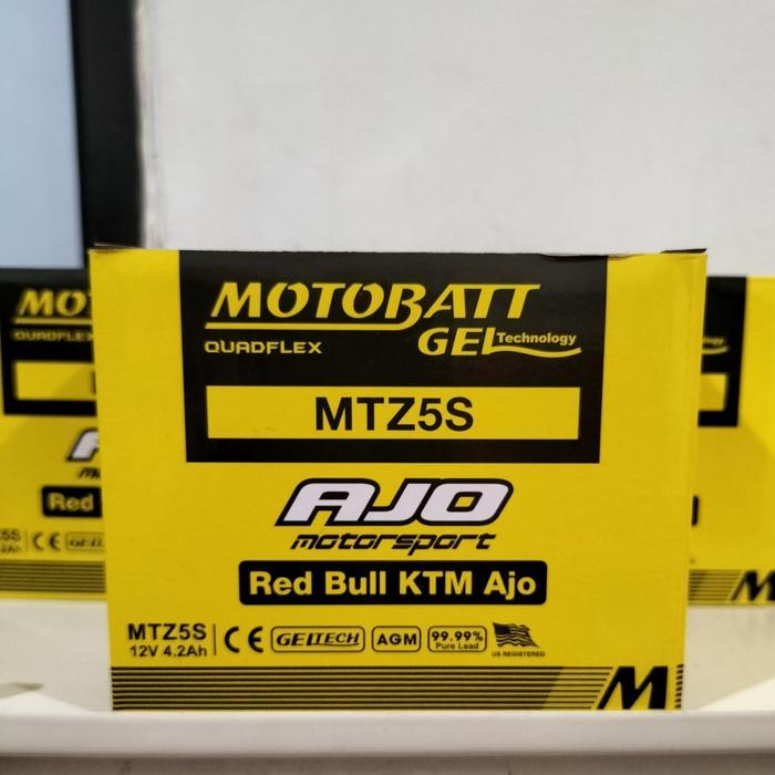 Aki motor Honda Verza Motobatt MTZ5S Aki Kering / Aki Gel