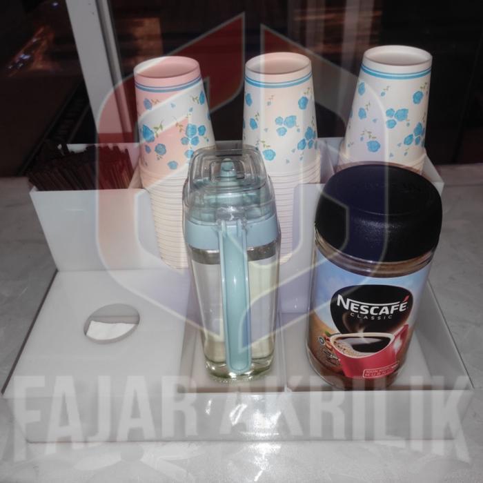Rak Akrilik Paper Cup/ kopi cup