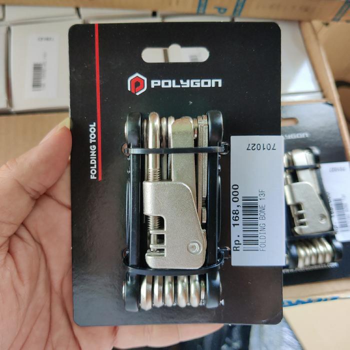 kunci L set folding bone polygon sepeda gunung united thrill