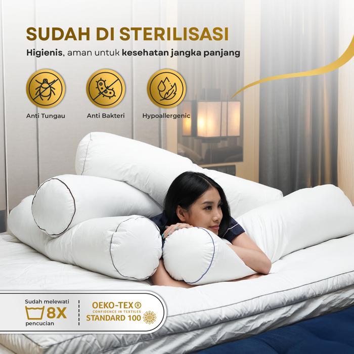 DDPillow / Guling Hotel Bintang 5 Bulu Angsa Asli, Type Silver Bantal 100% Bulu Angsa Asli