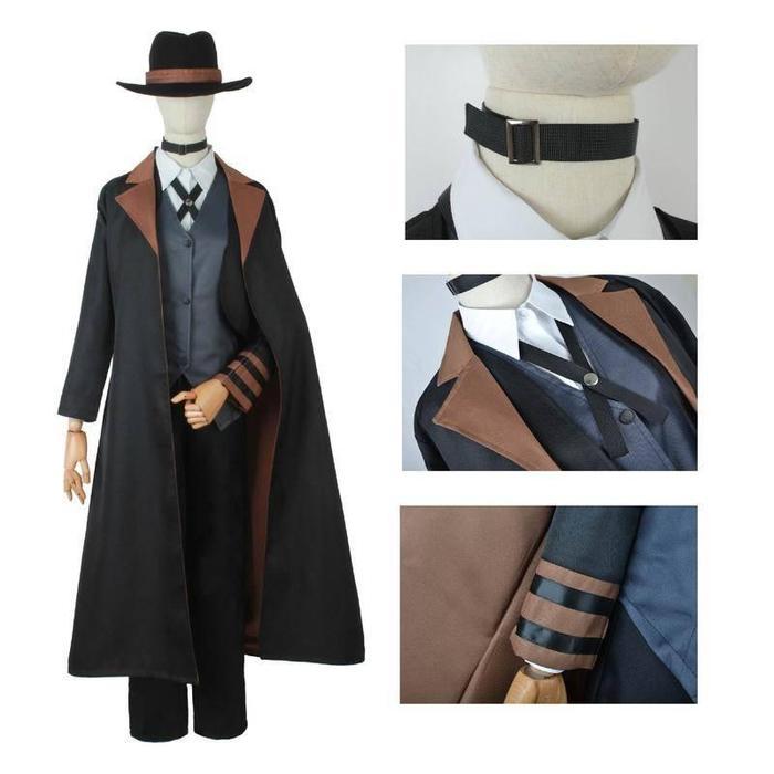 WetroseReady Stock Bungo Stray Dogs Cosplay Costume Daizai Osamu Nakahara Chuya Yosano Akiko