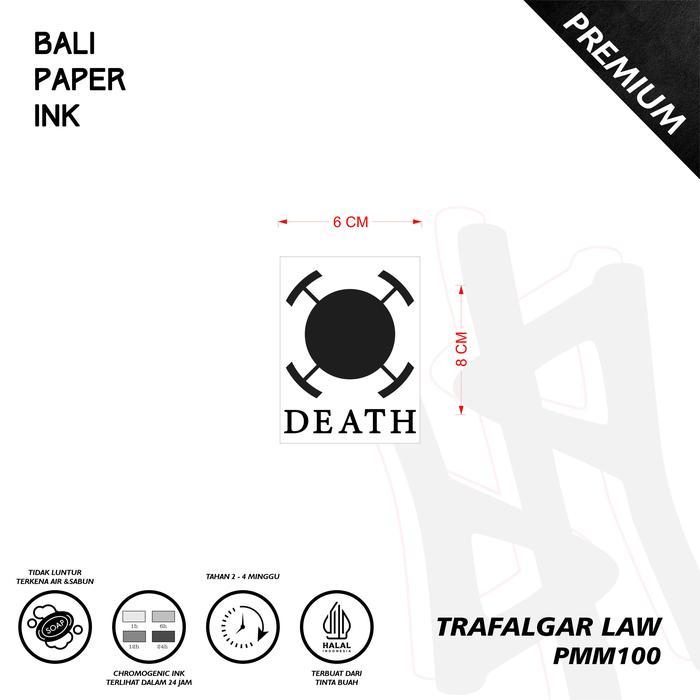 Pmm100 Trafalgar Tato Temporary Premium Bali Paper Ink Tatto